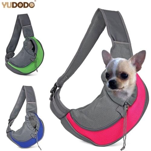 Breathable Dog Front Carrying Bags Mesh Comfortable Travel Tote Shoulder Bag For Puppy Cat Small Pets Slings Backpack Carriers