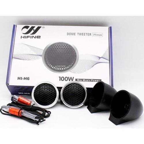 High Quality Car Speaker Dome Tweeter Treble Head Loud Speaker With Capacitance Music Stereo Modified