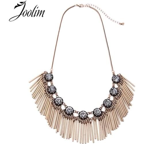 JOOLIM Jewelry Wholesale/2016 Antique Bar Necklace Necklace Statement Necklace Factory supply free shipping