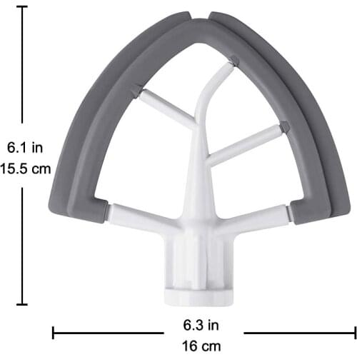 1Pcs Flex Edge Beater With Silicone Edges Spare Replacement Parts For KitchenAid K45SS Q5 4.5-5 Quart Tilt-Head Stand Mixer