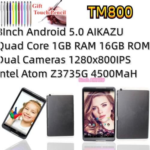 8 Inch TM800 Quad core Tablet PC Android 5.0 1GB+16GB Dual Cameras WiFi+Bluetooth 1280*800