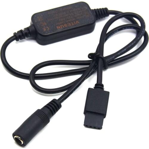 Dummy Battery Adapter Cable To Female 5.5*2.1mm output 8V for DJI Ronin-S to Supply Power for PW20 DR-E6 DR-E18 dc coupler