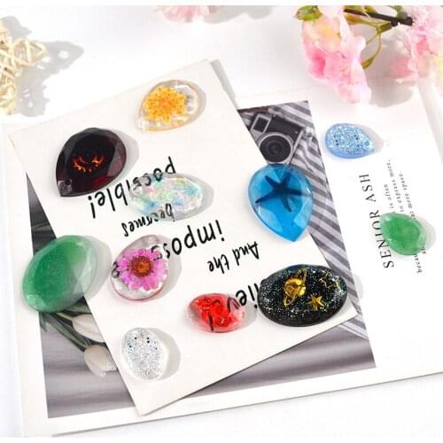 DIY Pendant Silicone Mold Drop Shape Necklace Earrings Accessories Epoxy Resin Mould Jewelry Making Handmade Tools