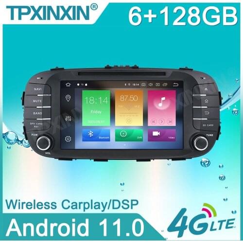 Android 11 ForKia SOUL 2014-2017 Car Stereo Multimedia Player Android GPS Navigation Auto Audio Radio Carplay Head Unit
