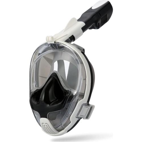 Safe Breathe Diving Mask 180° View Anti-Fog Full Face Snorkeling Equipment Ear Pressure Balance Scuba Goggles With Camera Mount