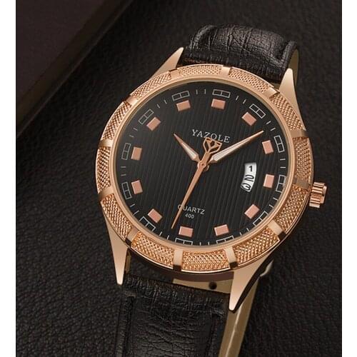 YAZOLE Mens Watches Top Brand Luxury Mens Watch Men Luminous Watch Auto Date Watches Clock saat relogio masculino reloj hombre