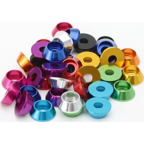 Color Aluminum Alloy Cylinder Head Cup Head Hexagon Screw Gasket Bolt Washer Washer Meson M2M2.5M3M4