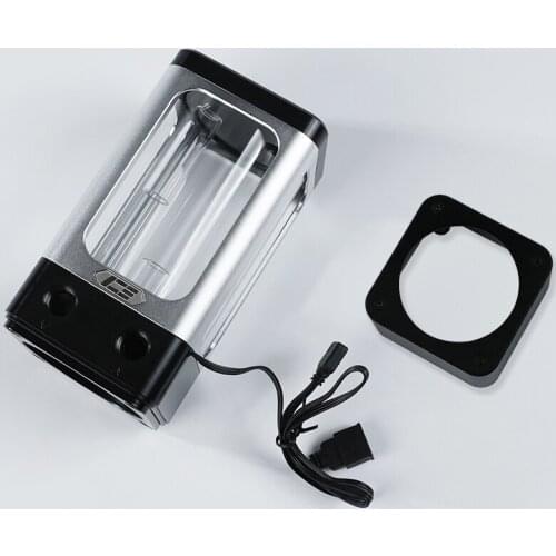 ICE-DX5 pump box is integrated, Water-cooled cooling water pump water tank, Glass water tank with D5 pump position