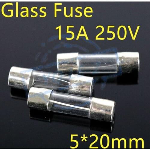 The special price is hot, 5*20mm mm F15A/250V glass fuse tube