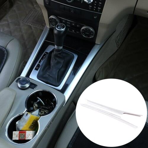 For Mercedes benz GLK Class X204 2008-2015 ABS Chrome Car Center Console Decoration Strips Trim Accessories