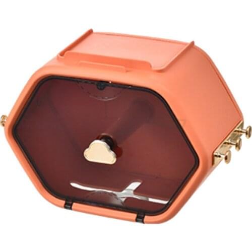 Creative toilet tissue box non perforated wall mounted waterproof toilet tissue box shelf roll paper storage box