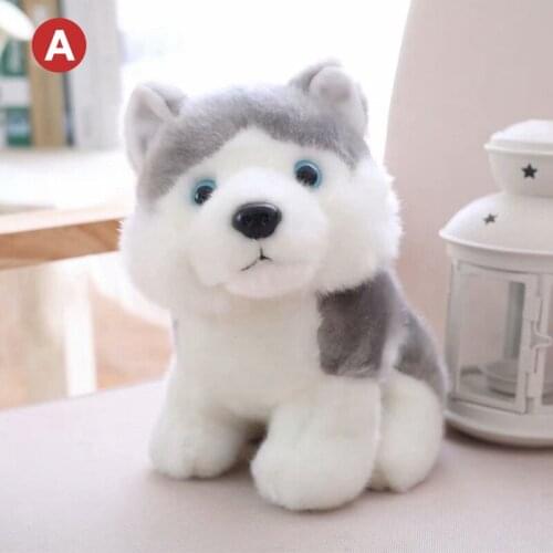 Hot Selling Cute Simulation Puppy Dog Plush Toy Dolls for Children Husky Akita St. Bernard Shape Stuffed Animals Gift LB