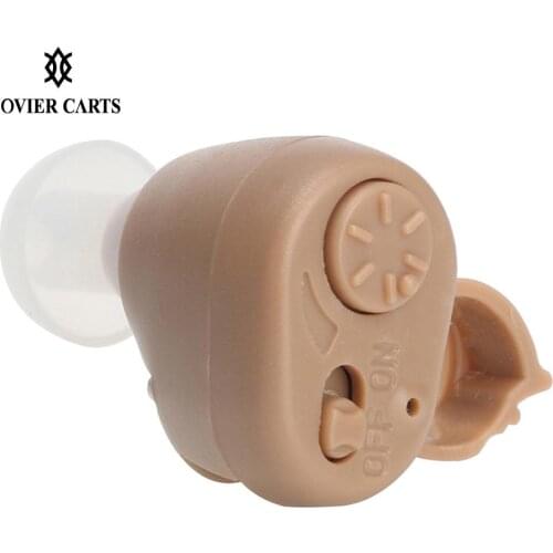 Mini Inner Ear Type Hearing Device Comfortable Wearing Sound Amplifier with Replacement Battery