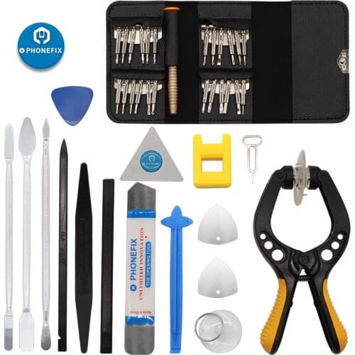 38 IN 1 Opening Pry Repair Tool Kit Ultra-thin Steel Pry Screwdriver Set Suction Cup Hand Tools Set For iPhone Tablet PC Repair