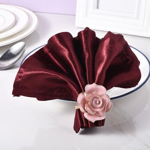 Hotel tableware table set jewelry creative napkin buckle European-style high-end tableware napkin ring
