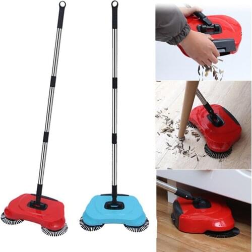 Stainless Steel Sweeping Machine Push Type Hand Push Magic Broom Lazy Sweeper Hand Push Vacuum Cleaner Floor Sweeper