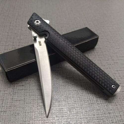 Damascus Knives 57HRC Folding Knife G10 Handle 5CR13MOV BladeOutdoor Camping Knifes Hunting Hiking Fishing EDC Hand Tool Knives