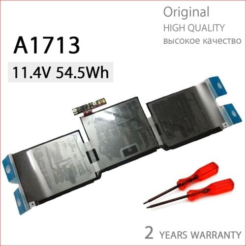 Genuine new A1713 Laptop Battery for Apple MacBook Pro 13" A1708 2016 2017 EMC 2978 3164 020-00946 MLL42LL Batteria AKKU 4781mAh