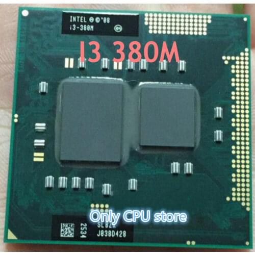 Free shipping latop CPU Original Intel core Processor I3 380M 3M Cache 2.5 GHz Laptop Notebook Cpu Processor
