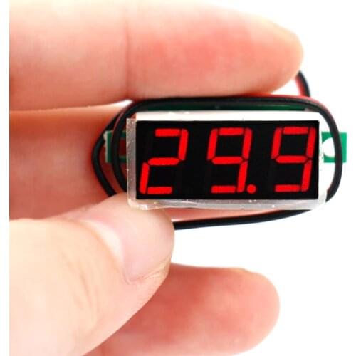 DC 2.4V-30V 0.28 inch LCD digital Panel voltmeter Volt tester Gauge voltage meter for Motorcycle car 30%OFF