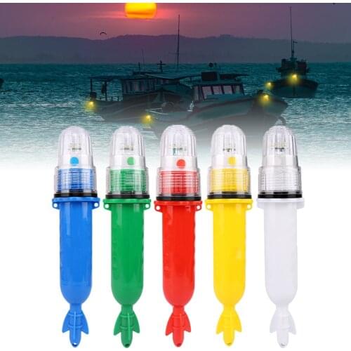 Electronic flashing signal light deep water fishing squid bait light bulb fishing tool waterproof and pressure resistant