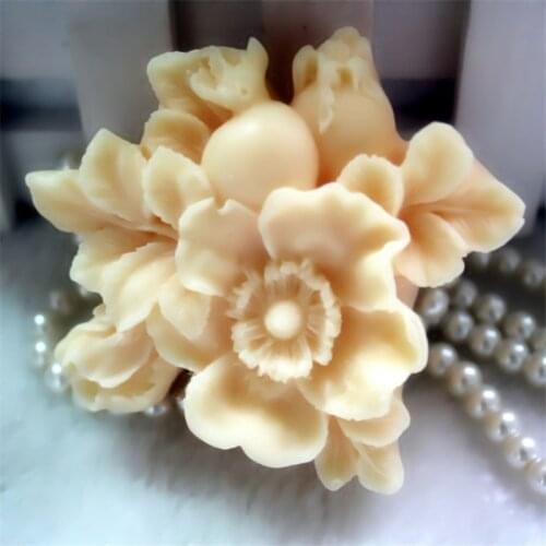 Pomegranate Flower Fondant Cake Silicone Mold Chocolate Candy Molds Cookies Biscuits Ice Cube Mould Baking Cake Decoration Tools