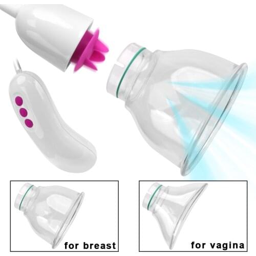 Clitoris Stimulator Sex Toys For Women 5+2 Sucking Licking Modes 2 In 1 Vibrators Nipple Sucker Breast Vagina Pump