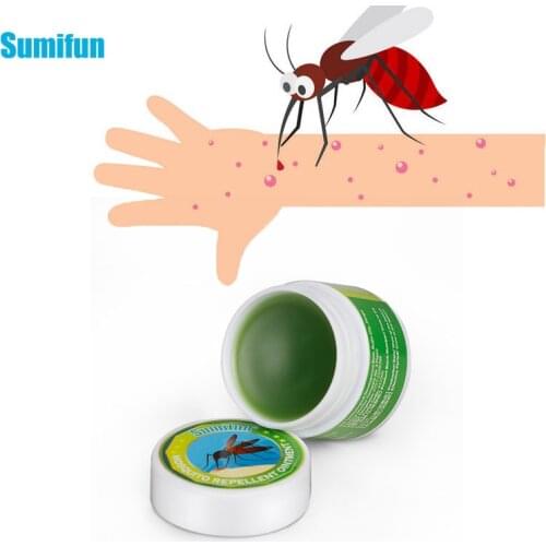 Sumifun 10g Mosquito Bites Oil Green Herbal Ointment Cold Headache Dizziness Sunburn Muscle Rub Aches Pain Relief Cream Ski