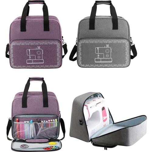 Mini Sewing Machine Handbags Crochet Kit Woolen Yarn Storage Bucket Bags Dustproof Durable Travel Home Organizer Bag