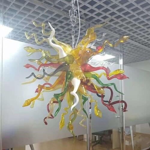 Wedding Chandelier Hand Blown Glass Crystal Chandelier Luxury Living Room Lights New Arrival LED Lighting Chandelier Lamps