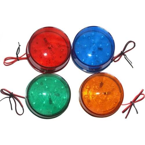 JOSHNESE 12V Strobe Car LED Flashing Circular Signal Light Magnetic Ceiling Police Light Warning Lamp For Cargo Truck School Bus