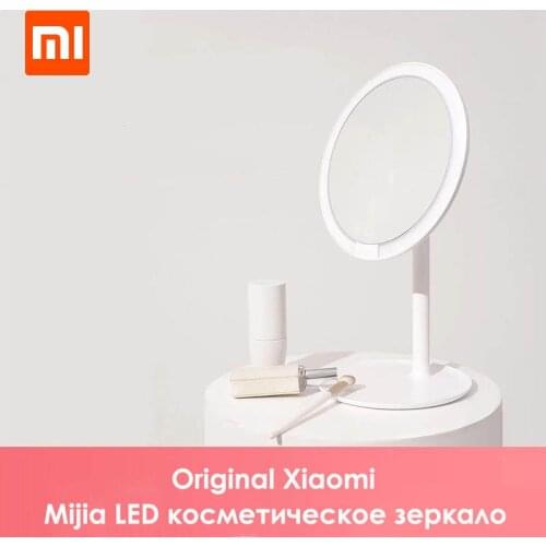 Original Xiaomi Mijia LED Makeup Mirror Third Gear Brightness Adjustment Lifetime Portable Wireless Bondage For Girls Makeup