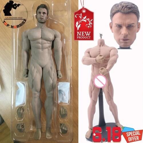 1/6 Scale Male Super Strong Seamless Stainless Steel Muscle Body Figure Model PL2018-M35 Tbleague For 12Inch HeadSculpture Toy