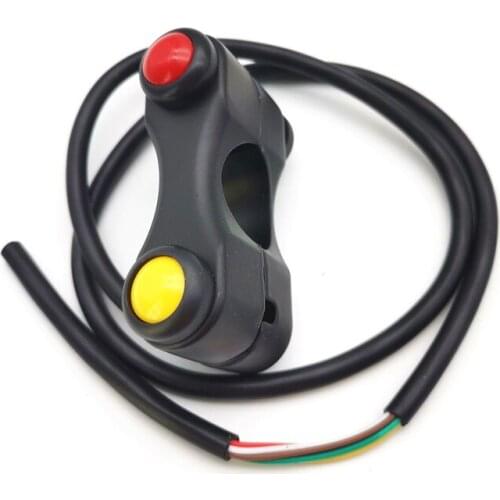 12V Aluminum Motorcycle 7/8" 22mm Handlebar Switches Headlight Brake Fog Lights Horn ON OFF Start Switch 3 Buttons