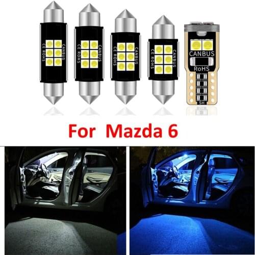13pcs Accessories LED Light Bulbs Interior Package Kit For Mazda 6 2014- 2017 Map Dome Step/Courtesy License Plate Lamp