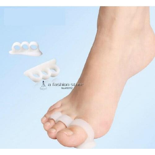 2 pcs Silicone Foot Care Tool Gel Foot toe Separator Bunion Protector Straightener Corrector Pedicure Bunion Protector X-13011