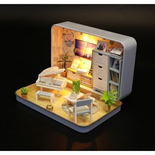 3 Styles Creative DIY Dollhouse Toys Doll House Model for Kids Birthday Gift Classic Educational Assemble Toys
