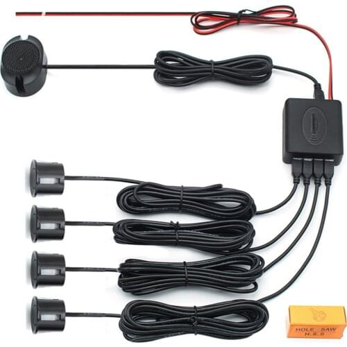 4-Probe Buzzing Car Auto Vehicle Backup Reversing Parktronic Parking Aid Sensor Radar Sound Alert System Parking Sensor