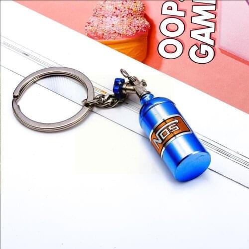 Turbo NOS Nitrous Oxide Bottle Key Chain Keychain Keyring Stash Keychain Accessories Car Colors 7 Storage Pill Box Interior P8K8