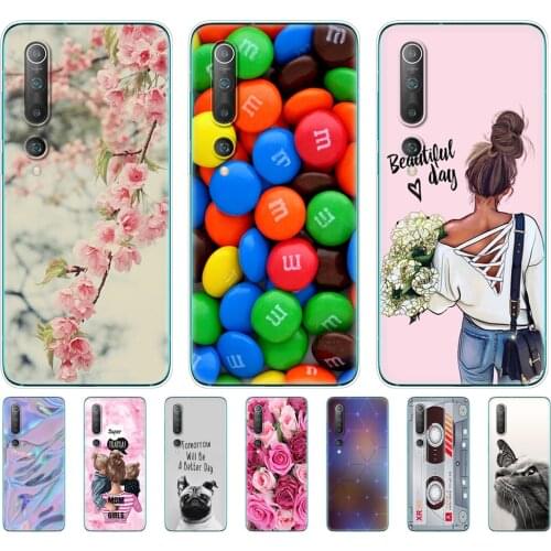 For Xiaomi Mi 10 Case Soft TPU Phone Cover For Xiaomi Mi 10 Pro Mi10 Silicon Shell Bumper Etui 6.67"