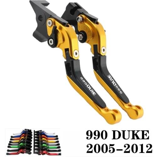For KTM 990 DUKE 2005 2006 2007 2008 2009 2010 2011 2012 CNC Motorcycle Adjustable Brake Clutch Lever Levers Folding