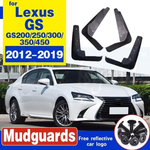 For Lexus GS GS200 GS250 GS300 GS350 GS450 L10 2012~2019 Car Mud Flaps Front Rear Mudguard Accessories Splash Guards Fender