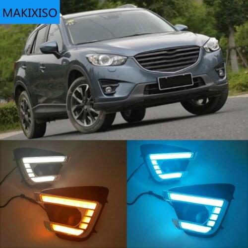 For Mazda CX-5 CX5 2012 - 2016 Driving DRL Daytime Running Light fog lamp Relay LED Daylight car style free ship