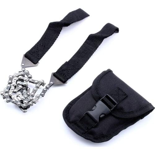 Emergency Household Gardening Hand Chainsaw 65cm With Nylon Bag Outdoor Survival Kit Pocket Chain Saw For Camping Hiking
