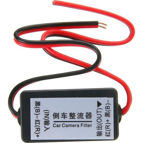 Rear View Camera Filter 12V DC Power Relay Capacitor Filter Rectifier for Car Rear View Backup Camera Car Styling