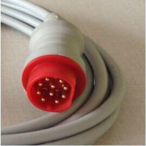 FREE SHIPPING Compatible Fo Drager 8060 to Utah transducer IBP Adapter Cable Red 10pin IBP Cable TPU 3.6M Patient Monitor Cable