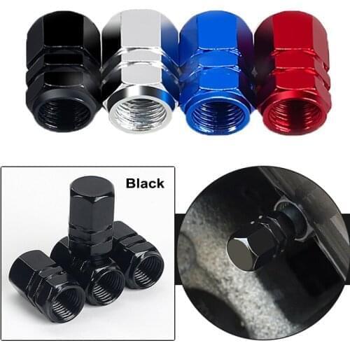 2@# Aluminum Alloy Car Wheel Tire Valve Caps Tyre Rim Stem Covers Airdust Waterproof for Automobiles Motorcycles High Quality