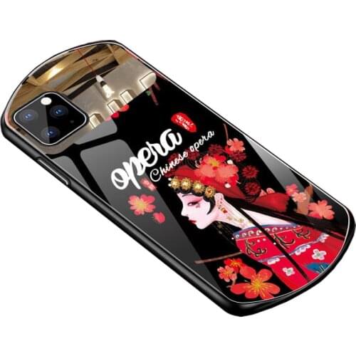 Makeup Cosmetic Mirror Mobile Phone Case For Apple Iphone 7 8 X 10 11 Protect Shockproof 12 PRO MAX Shield Cover Chinese Opera