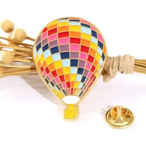 Colourful Balloon Pins Brooch Cartoon Movie Up Enamel Pin Hot Air Balloon Brooches Badges Lapel Pins Jewelry