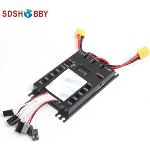 Mini Servo Section Board Power Box for gas plane with 30A UBEC